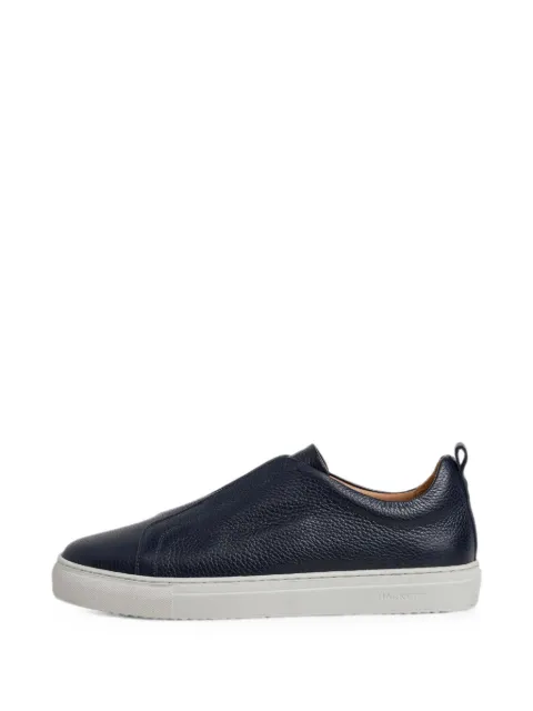 Hackett London Vision Pebble grained leather sneakers