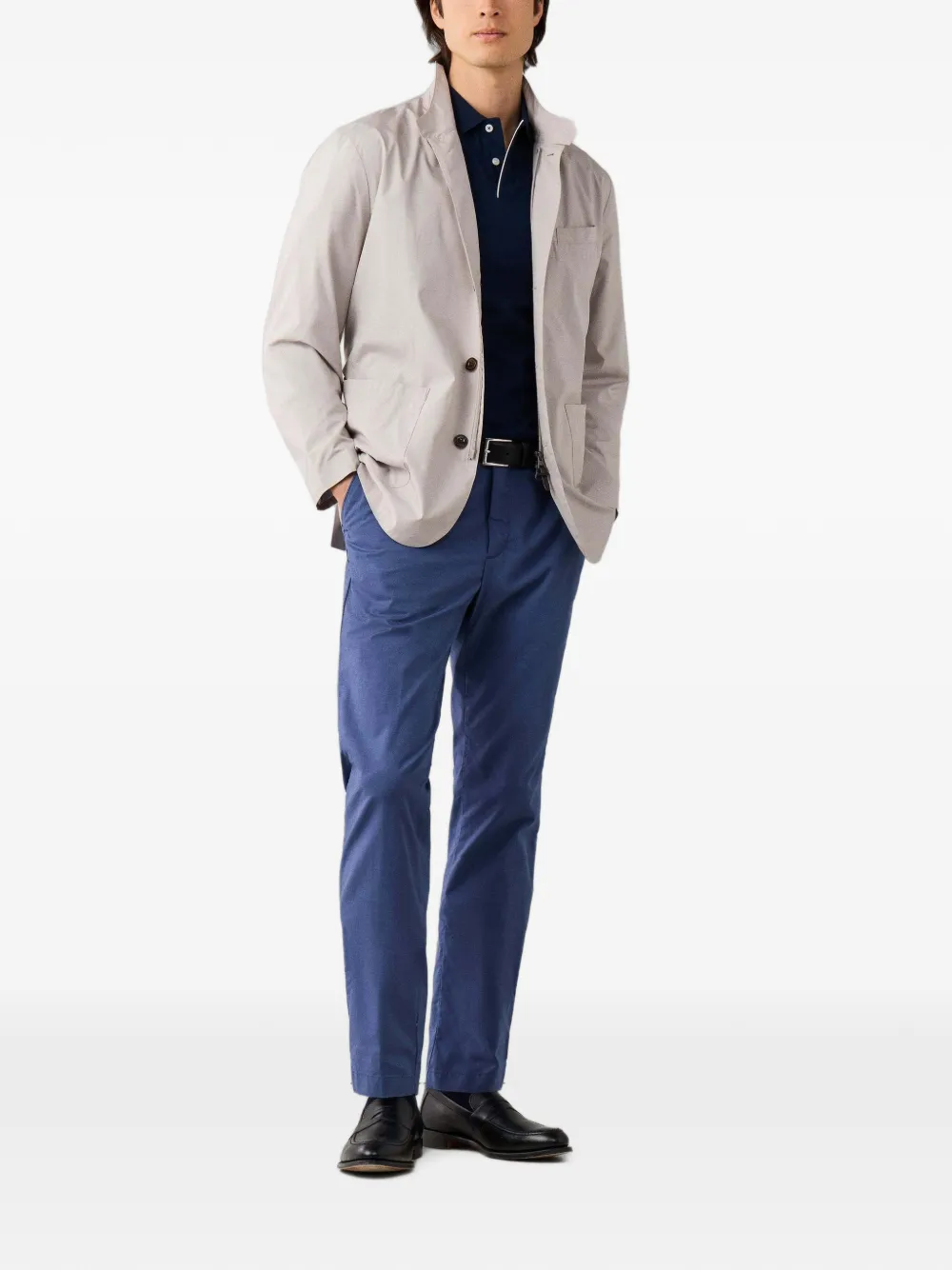 Hackett London Kensington slim-fit chino Blauw