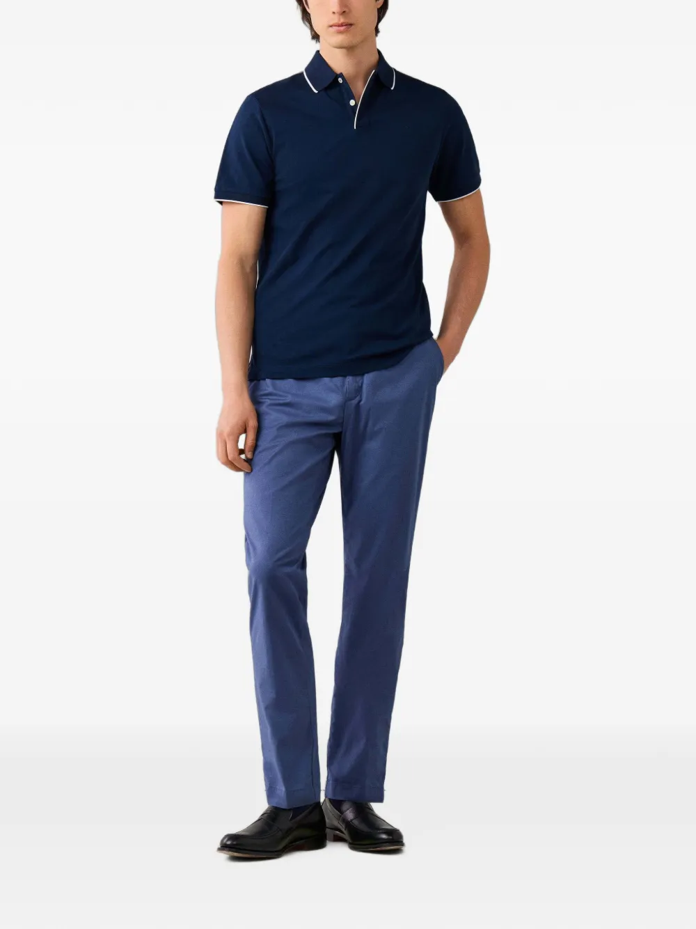 Hackett London Kensington slim-fit chino Blauw