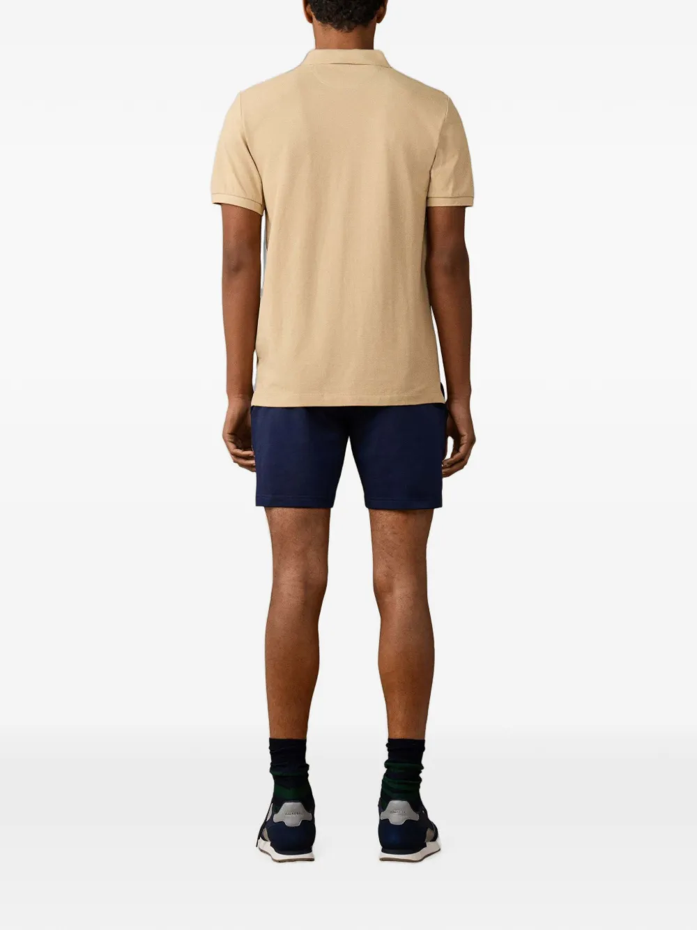 Hackett London Poloshirt met geborduurd logo Beige
