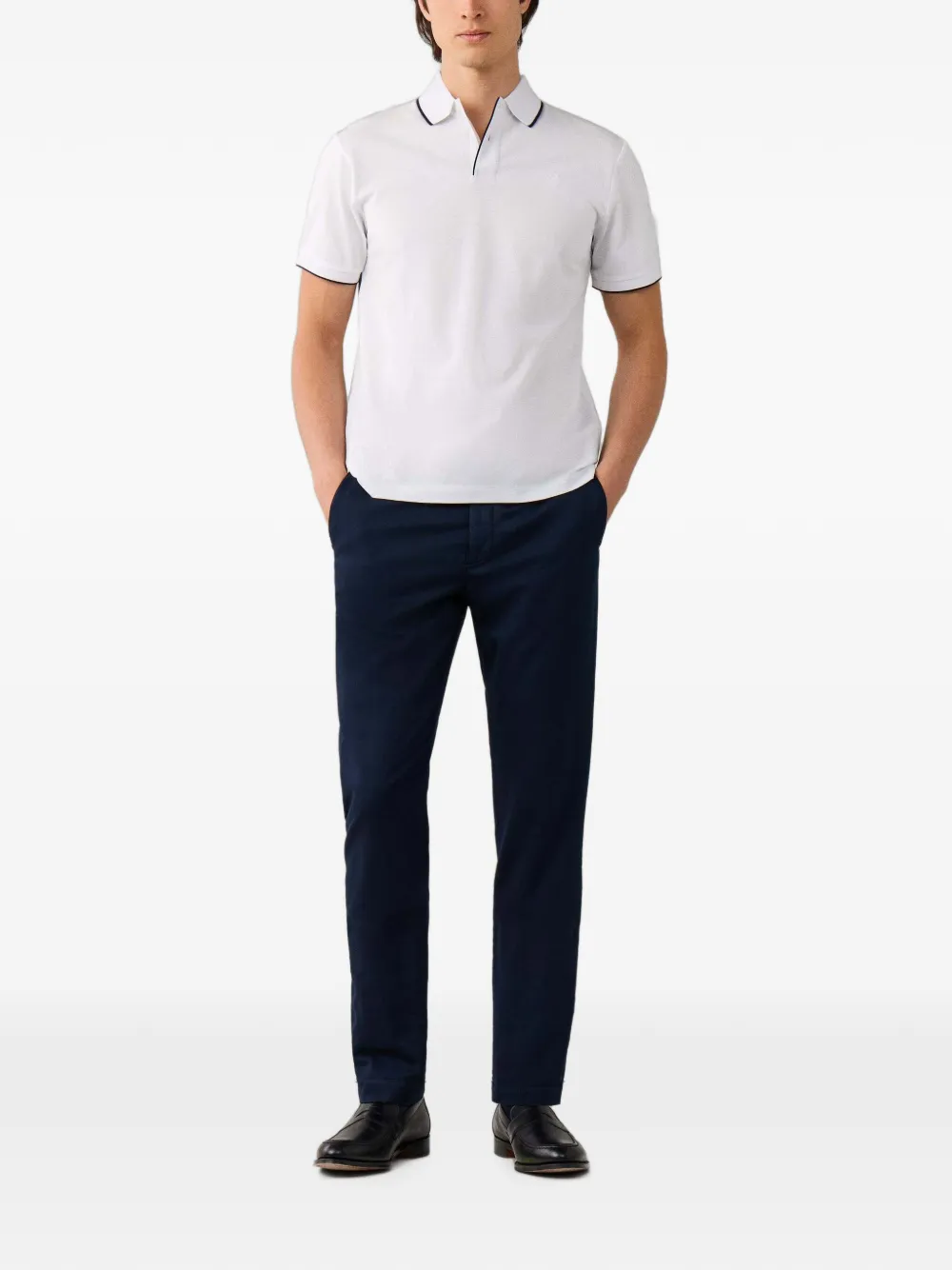 Hackett London Kensington slim-fit broek Blauw