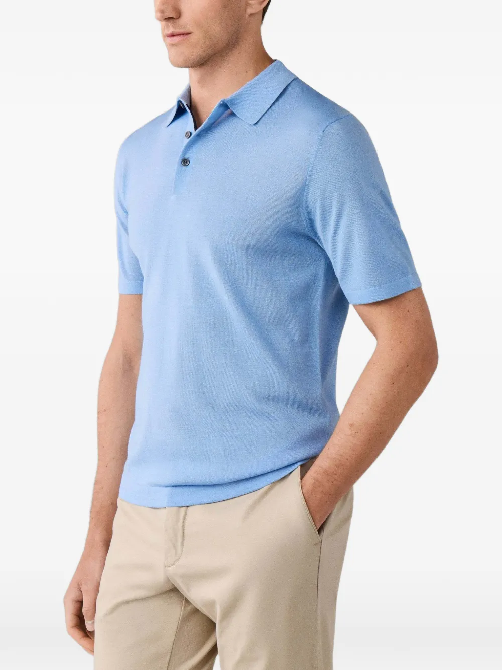 Hackett London Poloshirt met korte mouwen Blauw
