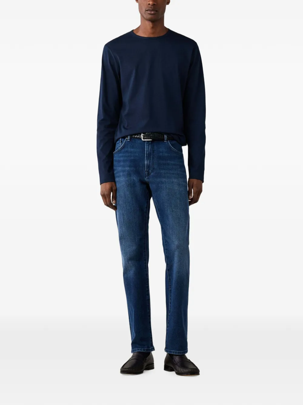 Hackett London T-shirt met lange mouwen Blauw