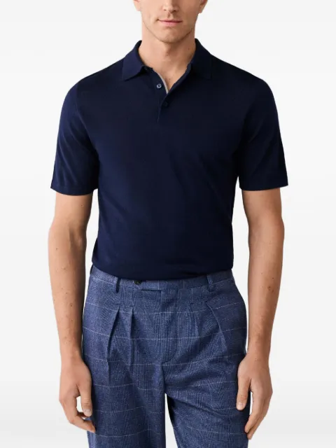 Hackett London short-sleeve knit polo shirt