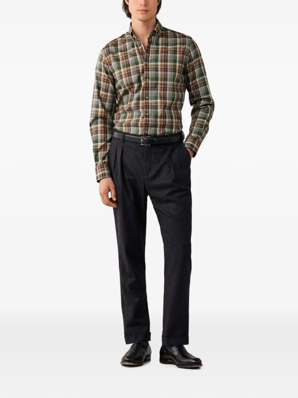 Hackett London Plooibroek Grijs