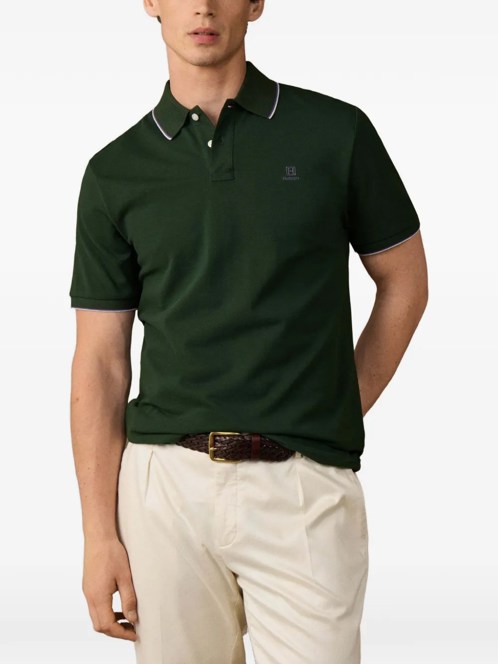 Hackett London Poloshirt met korte mouwen Groen