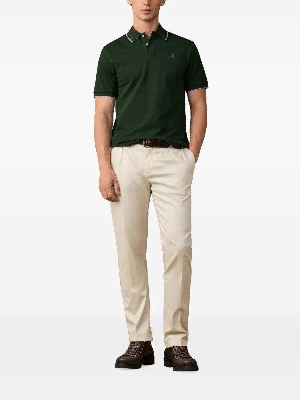 Hackett London Poloshirt met korte mouwen Groen