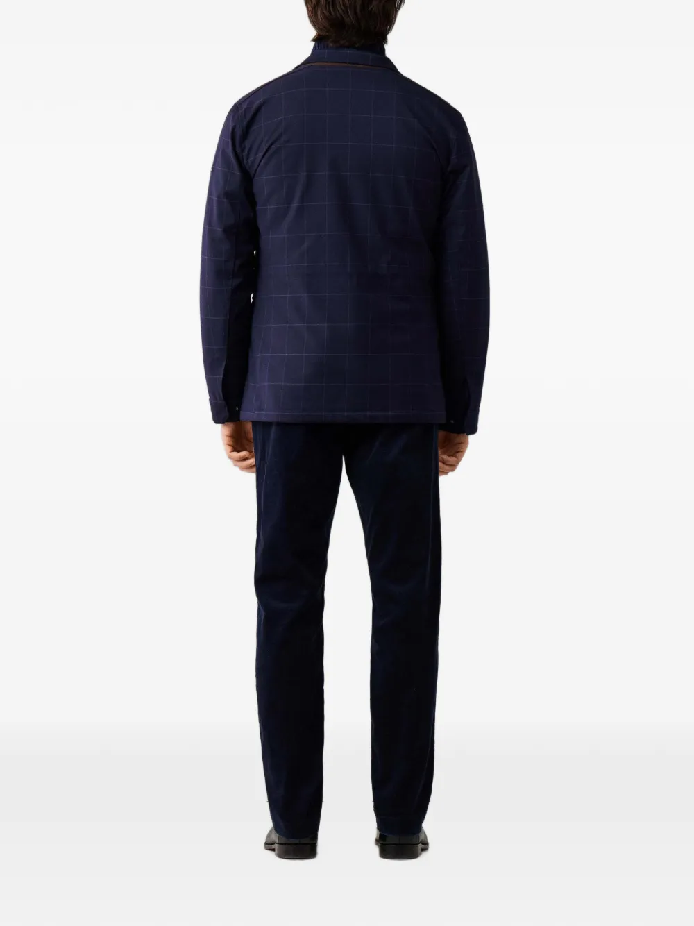 Hackett London Velo-Speed geruit jack Blauw