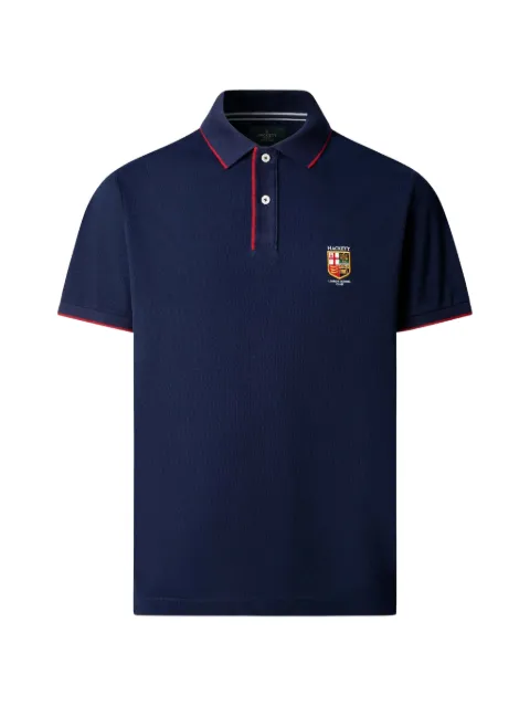 Hackett London Heritage LRC embroidered-crest polo shirt