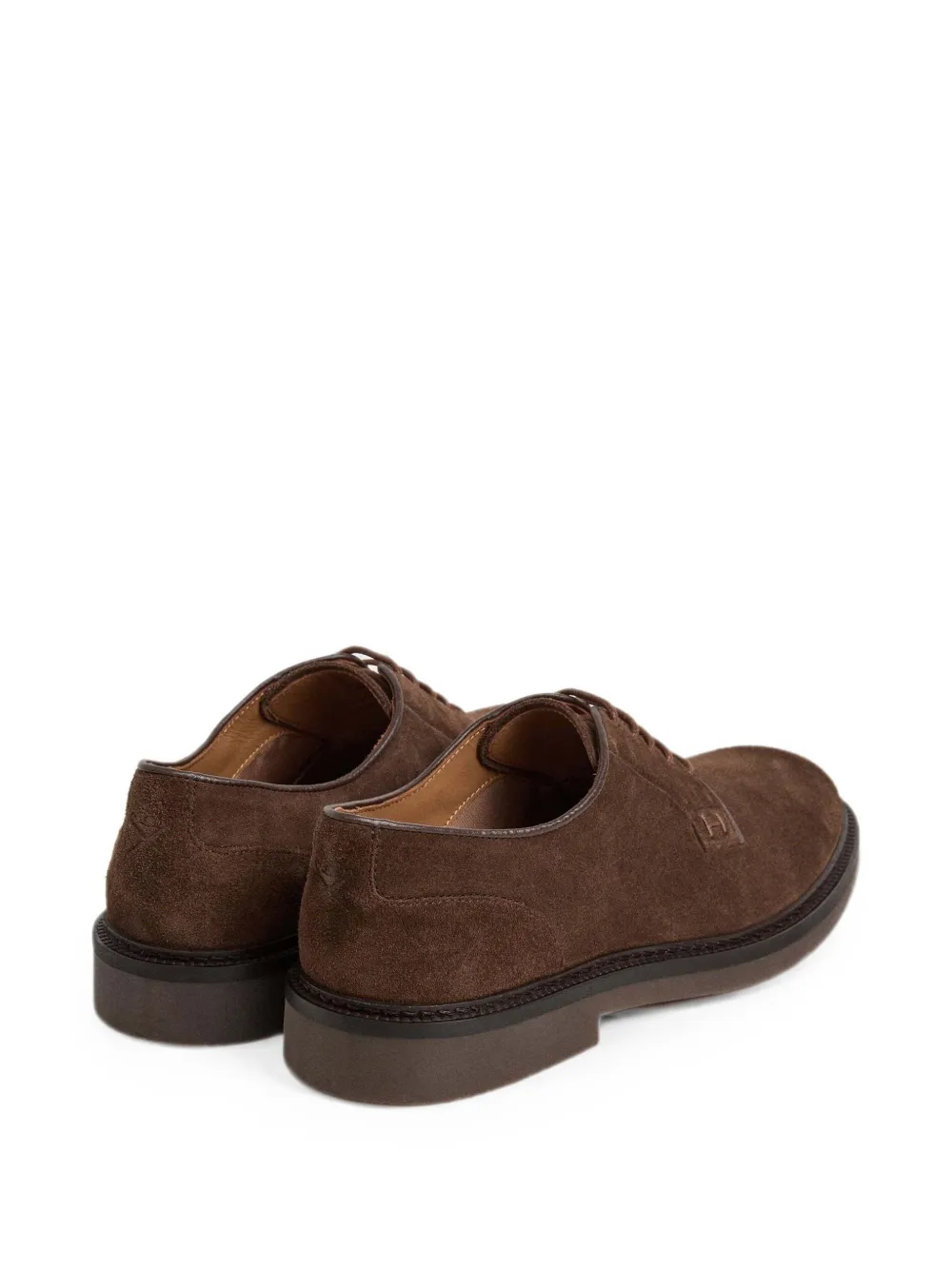 Hackett London Elsted Blucher suède veterschoenen Bruin