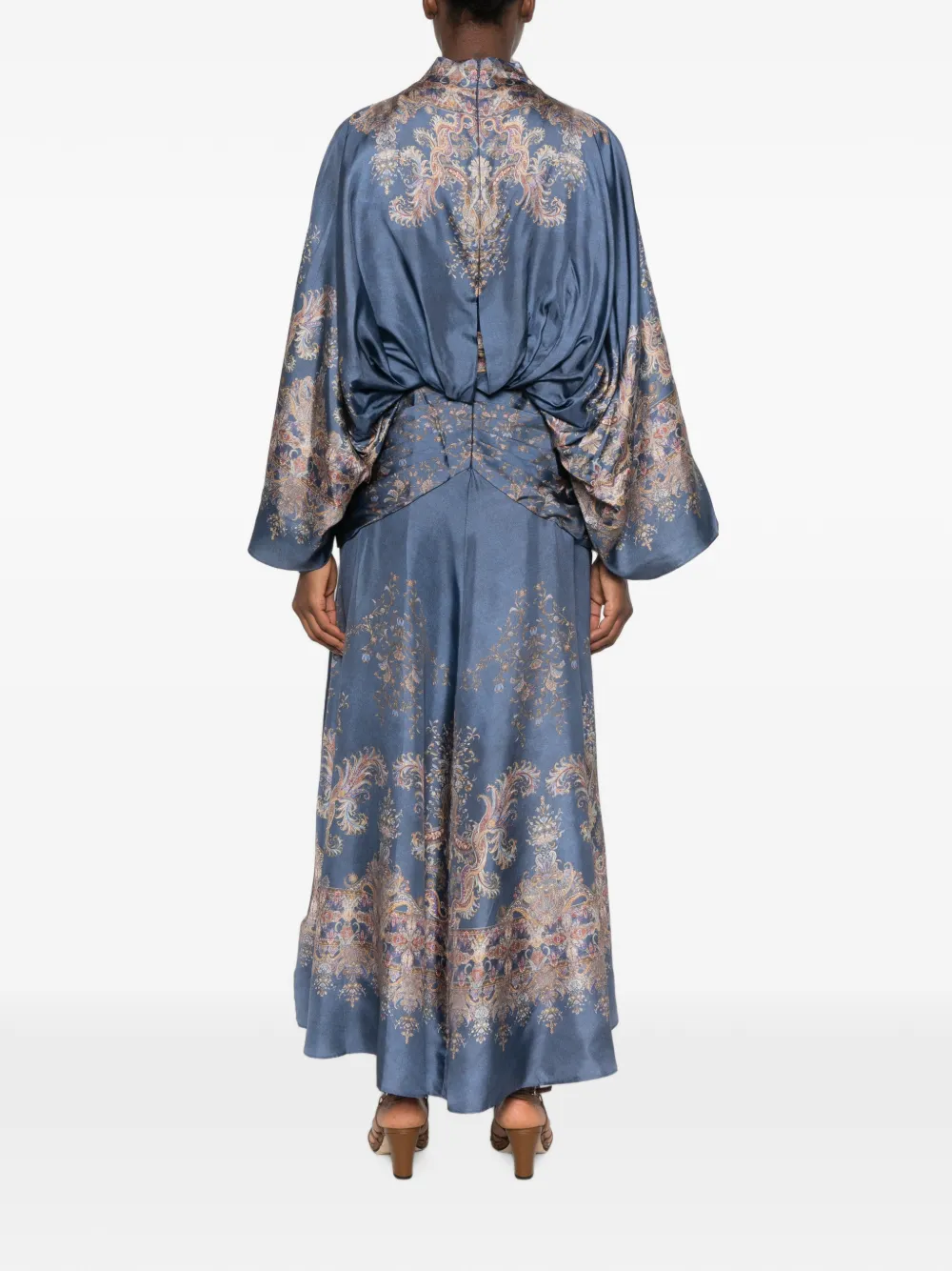 ZIMMERMANN Valiant batwing gown Blauw