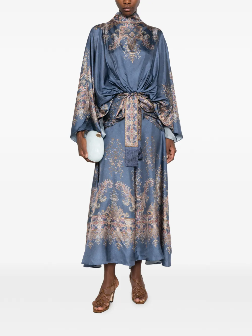ZIMMERMANN Valiant batwing gown Blauw