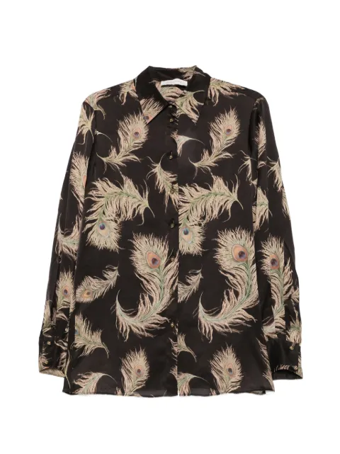 ZIMMERMANN camisa Valiant con estampado de plumas