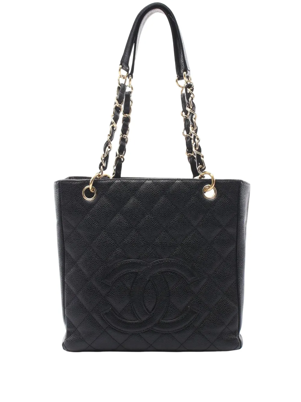 CHANEL Pre-Owned 2003-2004 Caviar Petite Shopping tote bag - Black