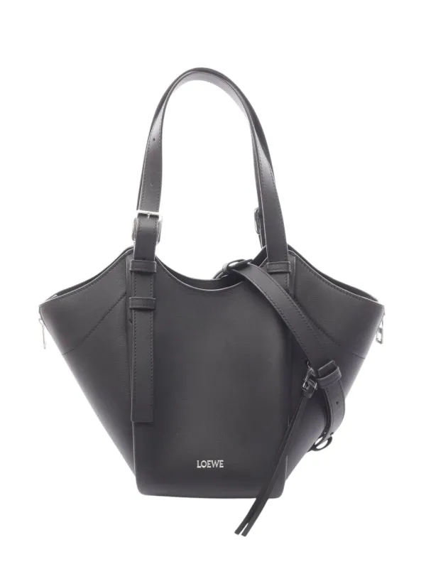 Loewe Pre-Owned 2010-2026 レザー ハンモック フリップ サッチェル 