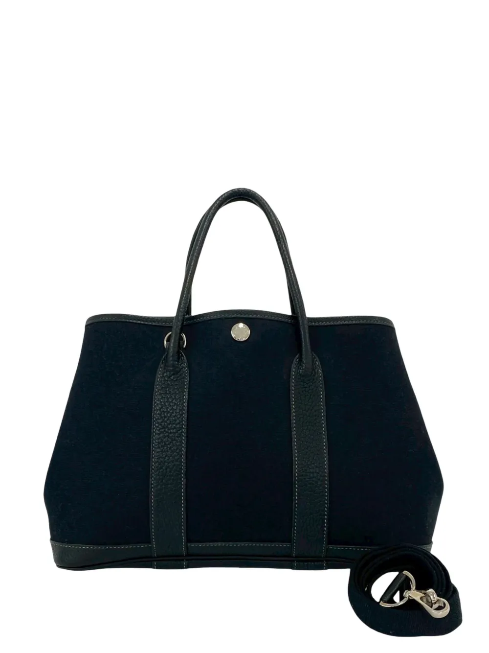Hermès Pre-Owned Borsa a mano Garden Party TPM in tela e pelle Negonda 2000-2026 - Nero