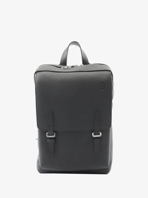 Loewe Pre-Owned 2010-2026 Leather Anagram Military backpack