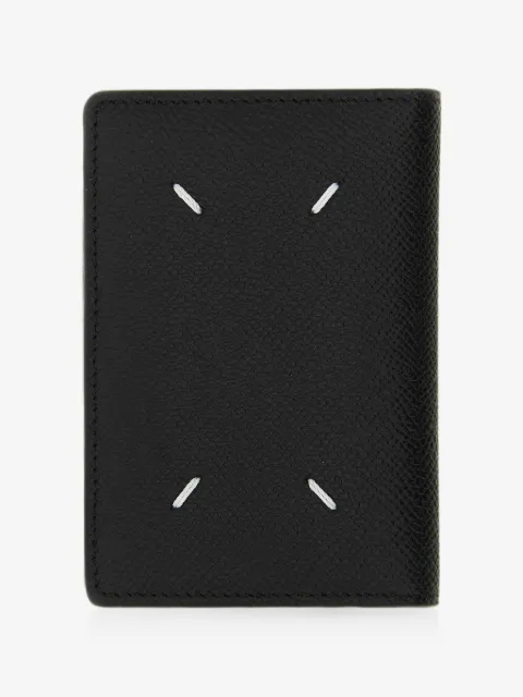 Maison Margiela porte-cartes en cuir à quatre points de couture signature