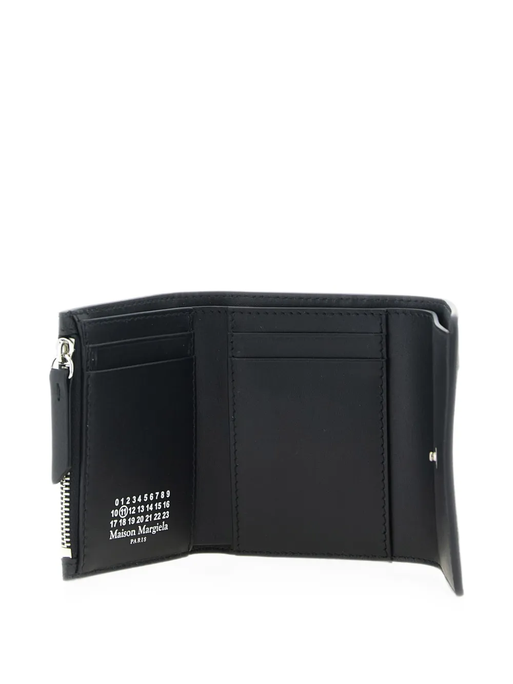 Maison Margiela Four Stitch leren portemonnee Zwart