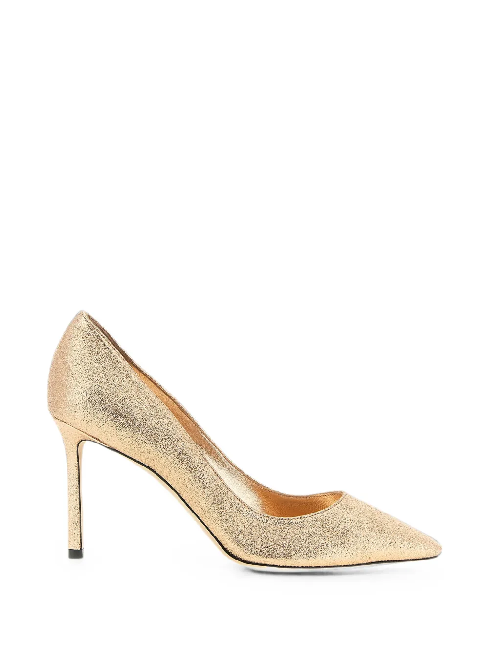 Jimmy Choo Romy 85 glitter-effect pumps Goud