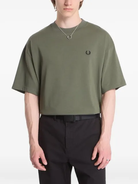 Fred Perry Glitch logo刺绣T恤