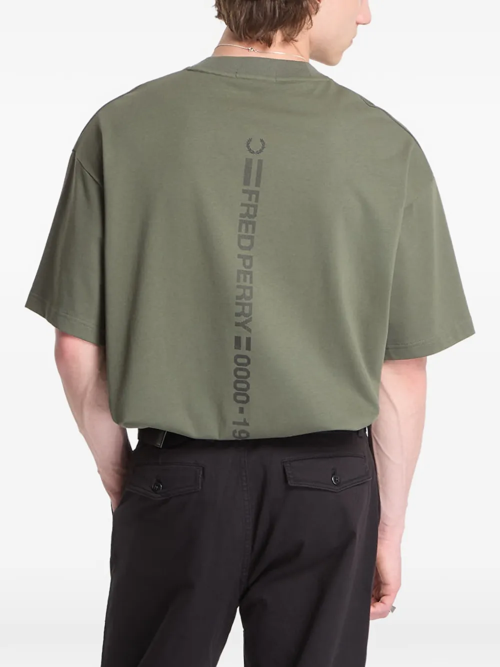 Fred Perry T-shirt met geborduurd logo Groen