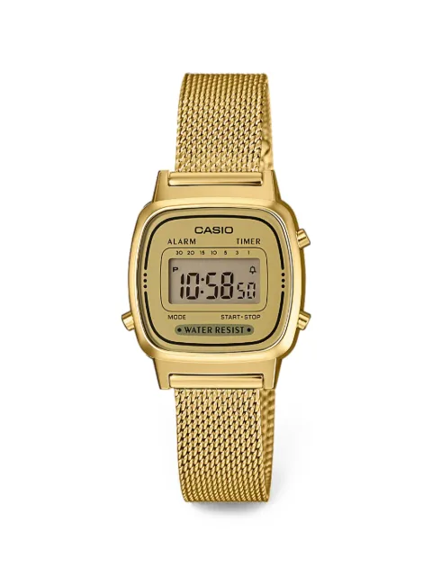 Casio digital mesh 24.6mm watch