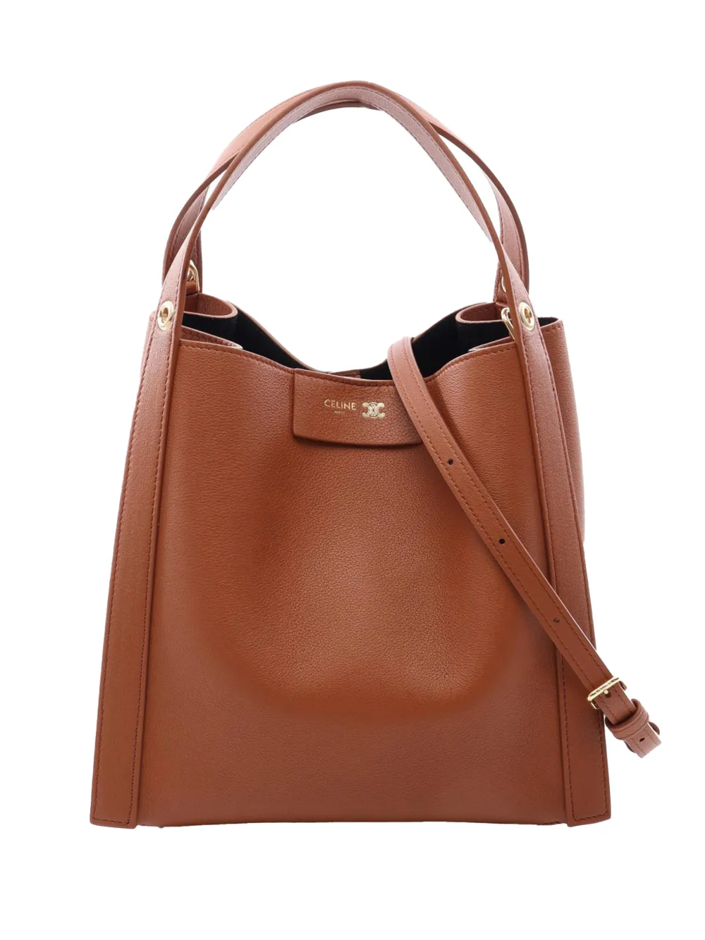 Celine Pre-Owned 2000-2026 Small Leather Cube Bag satchel - Brown