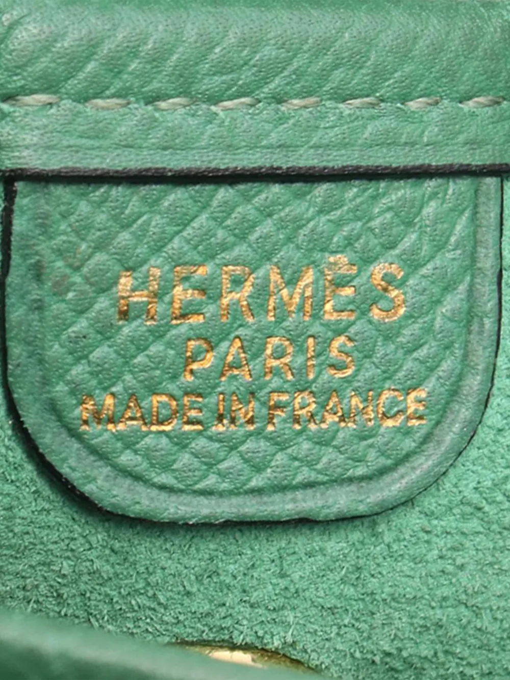Hermès Pre-owned 1997 Courchevel Vespa PM Crossbody Bag in Green, view 5