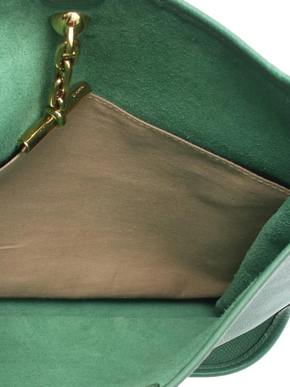 Hermès Pre-owned 1997 Courchevel Vespa PM Crossbody Bag in Green, view 4