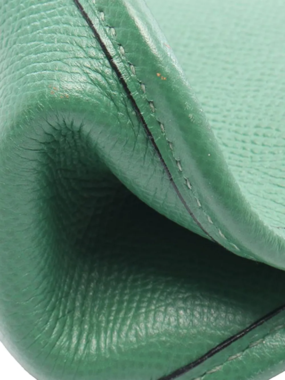 Hermès Pre-owned 1997 Courchevel Vespa PM Crossbody Bag in Green, view 2
