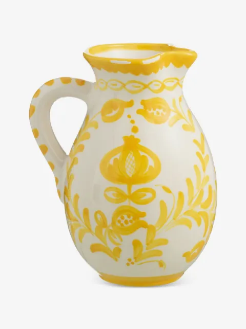 J-LINE Granada floral-print jug