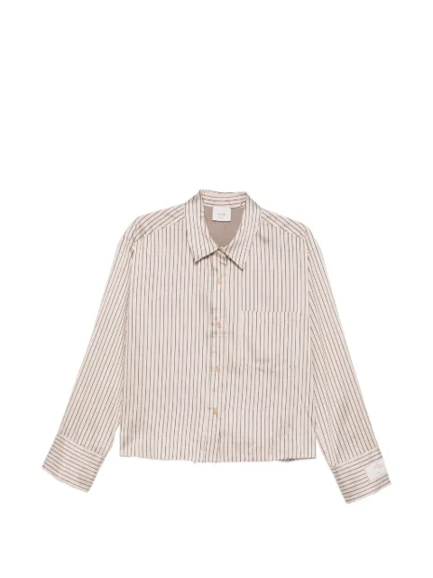 Alysi vertical-stripe chest-pocket shirt
