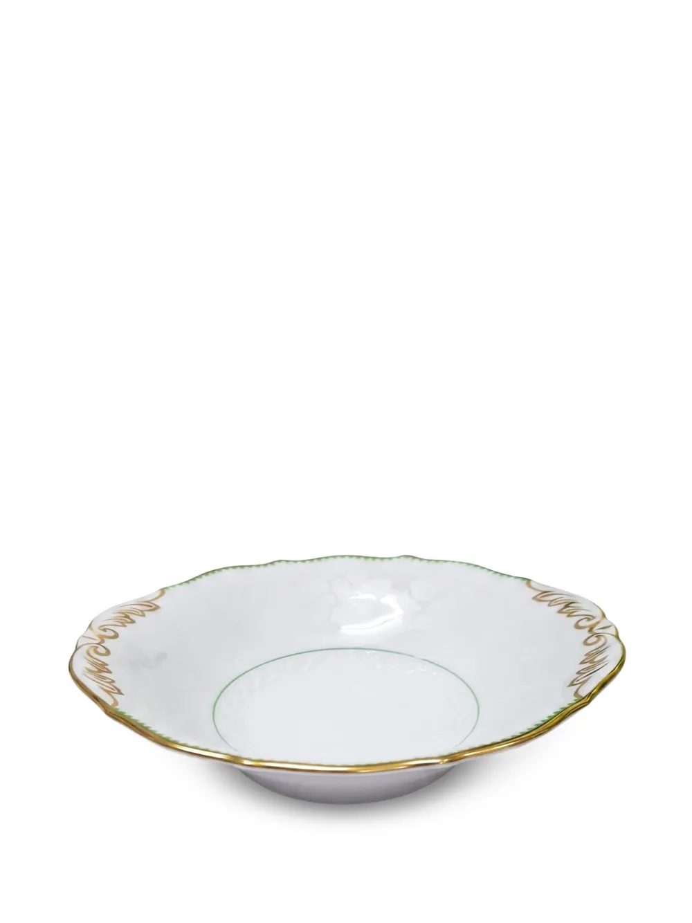 GINORI 1735 Museo gold-trimmed bowl - Weiß