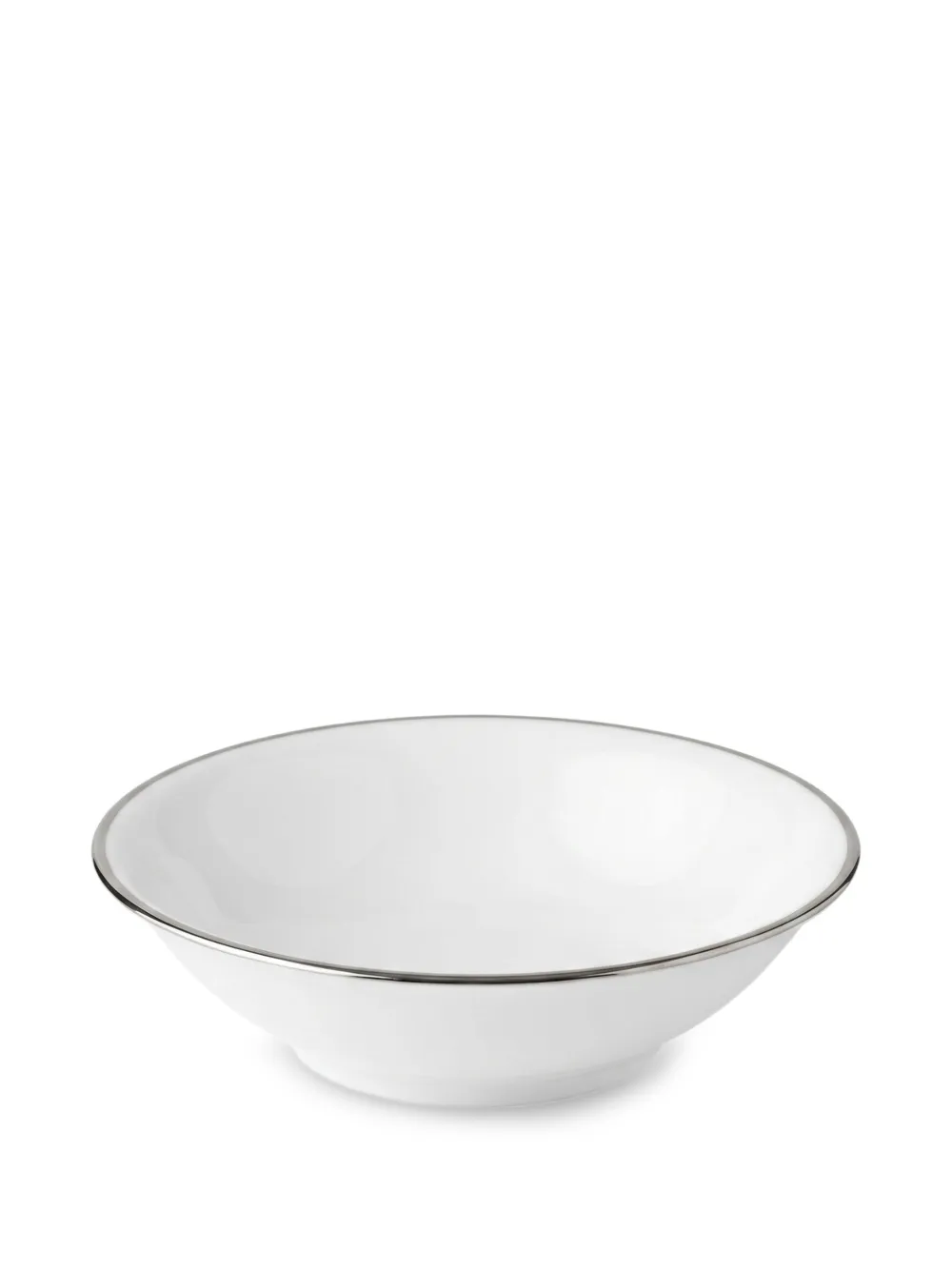 GINORI 1735 Luna Argonauti silver-tone rim bowl - Weiß