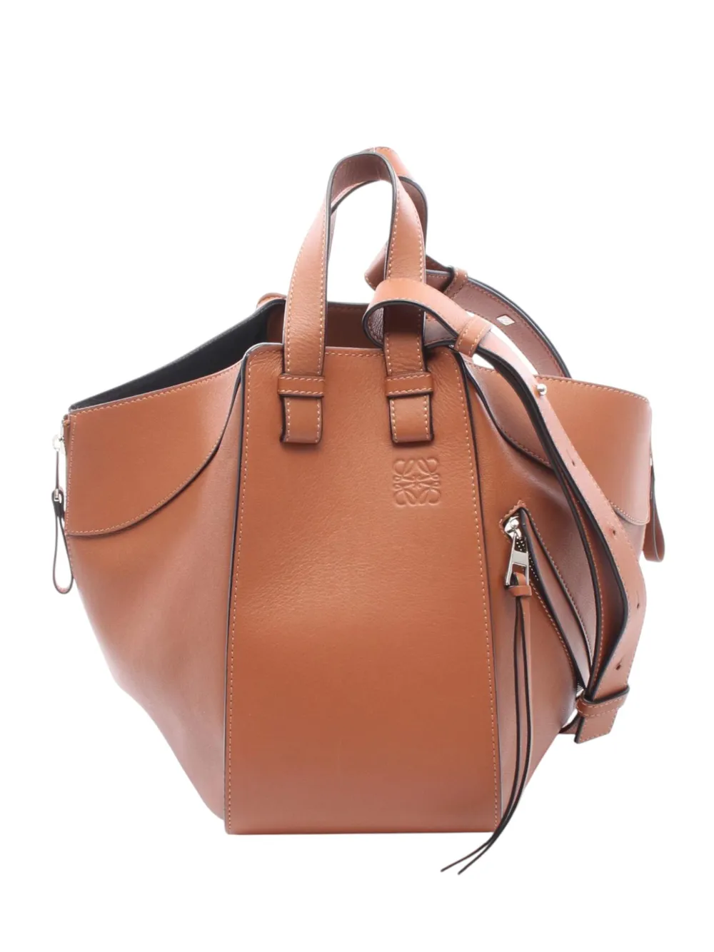 Loewe Pre-Owned 2010-2026 kleine Hammock Satchel-Tasche aus Leder - Braun