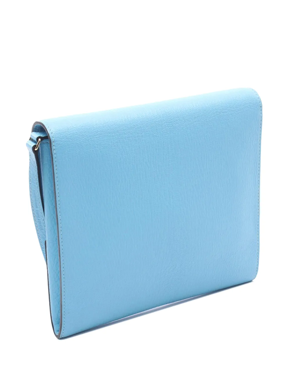 Hermès Pre-owned 2019 Chevre Cinhetic to Go Wallet Crossbody Bag in Blue, view 3