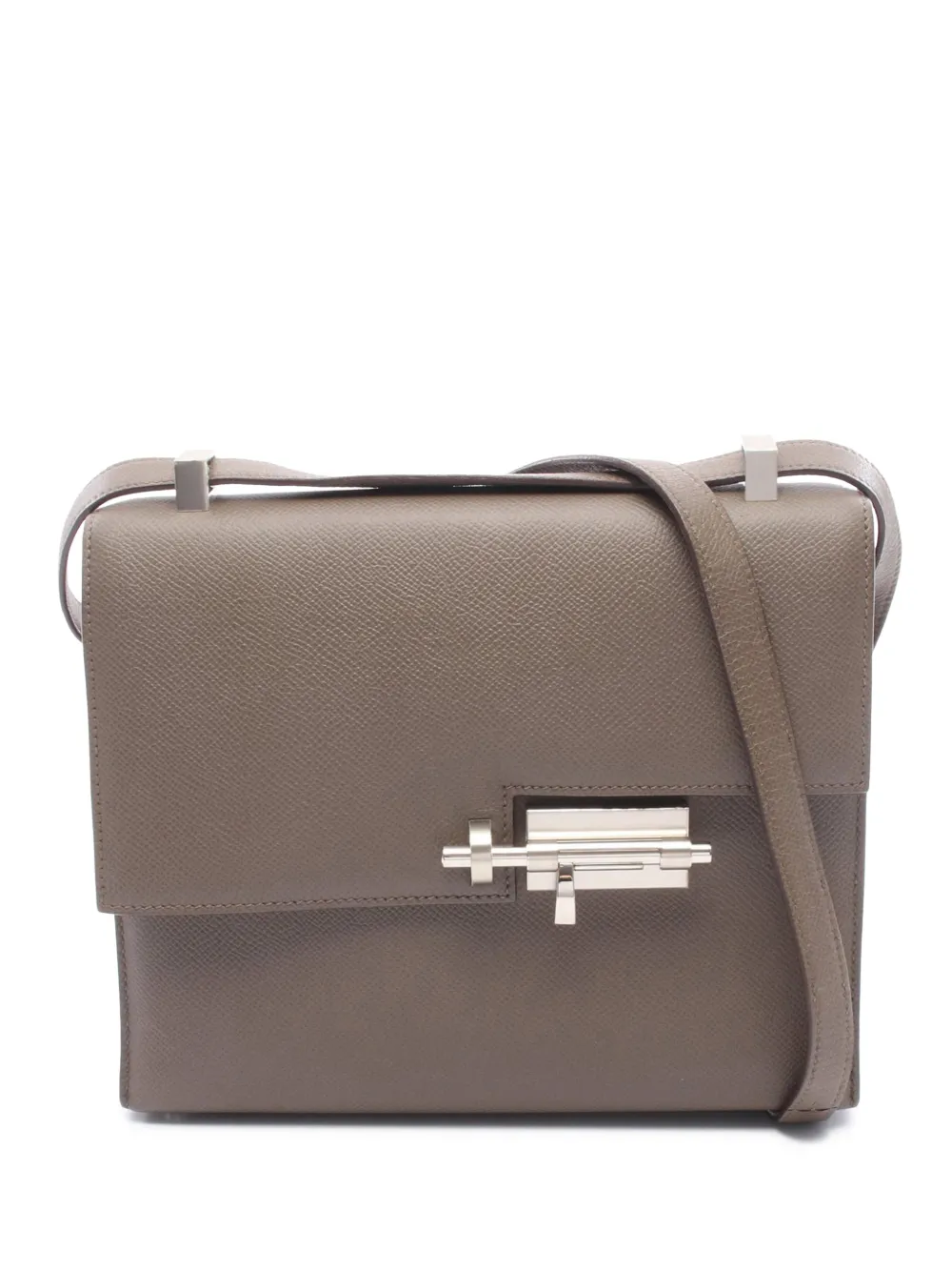 Hermès Pre-Owned 2018 Epsom Verrou Schultertasche 23cm - Braun