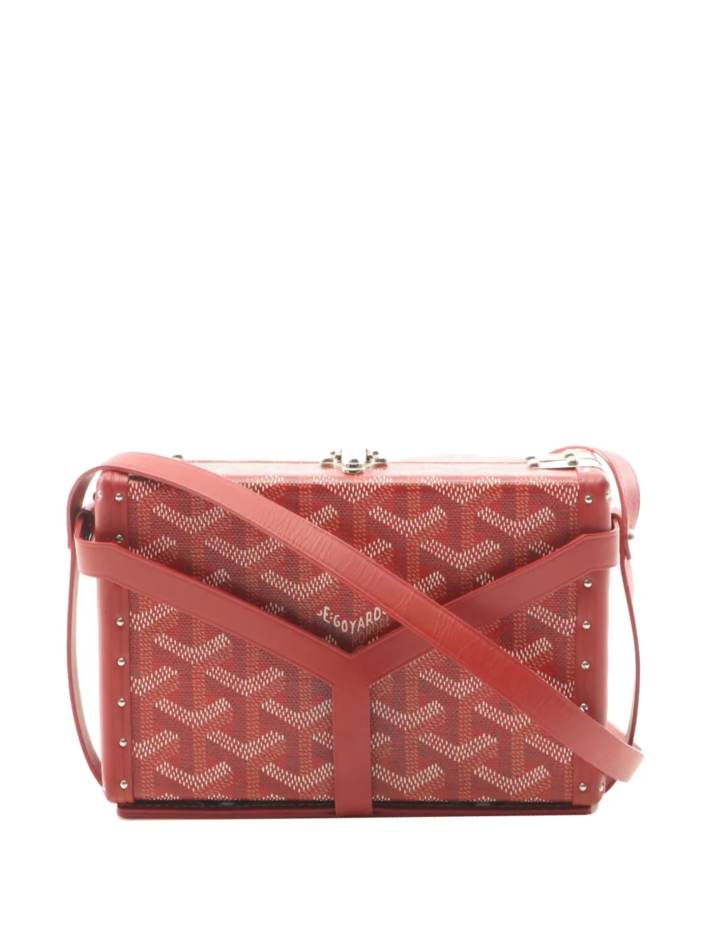 Goyard Pre-Owned Borsa a tracolla Minaudiere in tela Goyardine 2000-2026 - Rosso