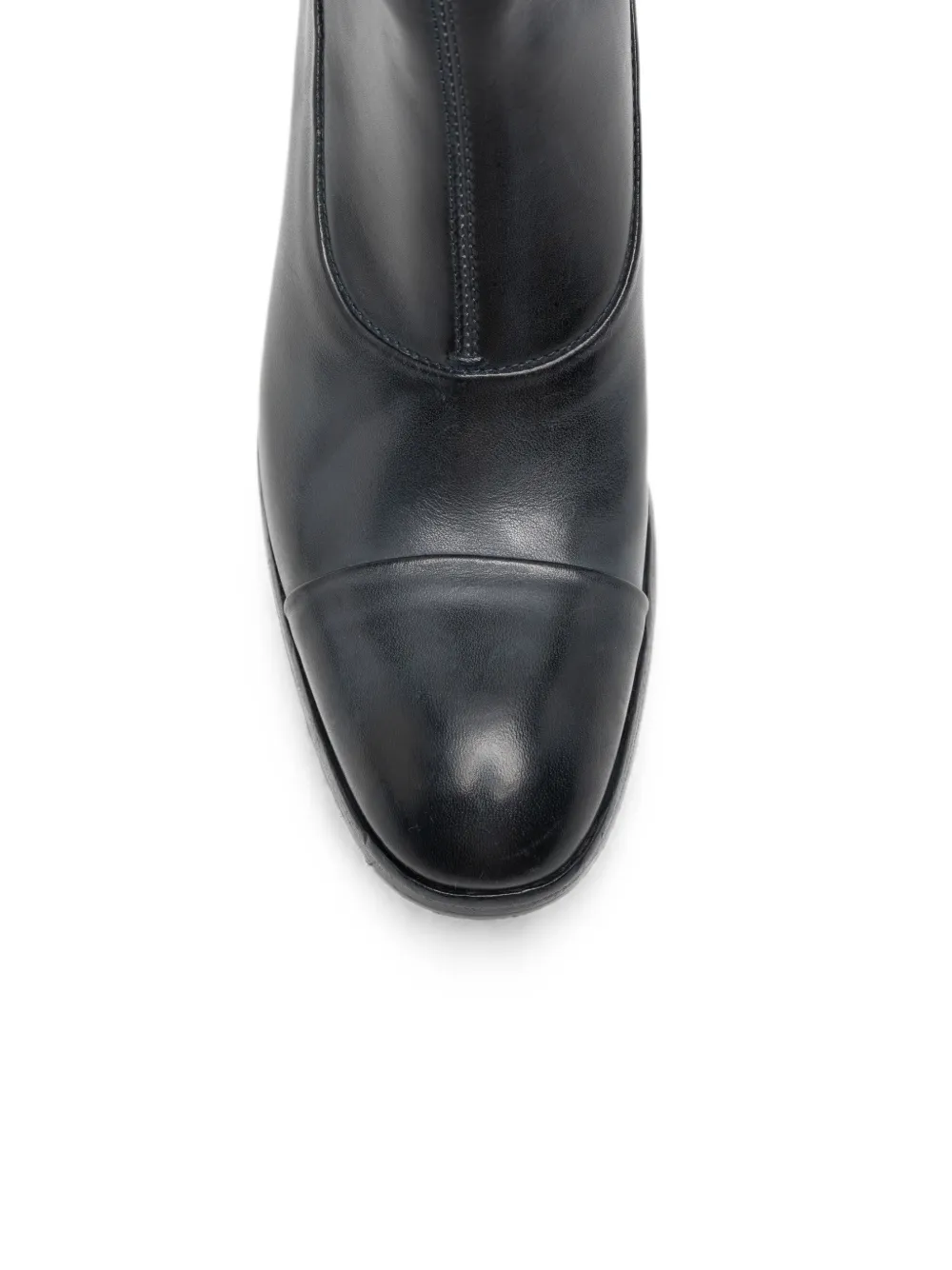 Alberto Fasciani cap-toe rear-zip boots Blauw