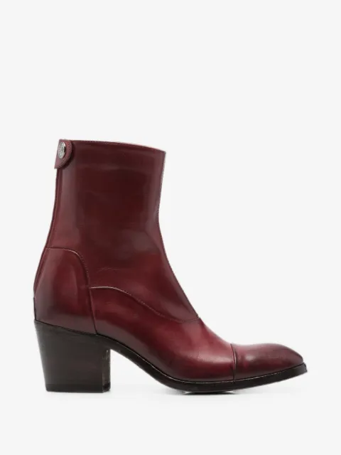 Alberto Fasciani rear-zip ankle boots
