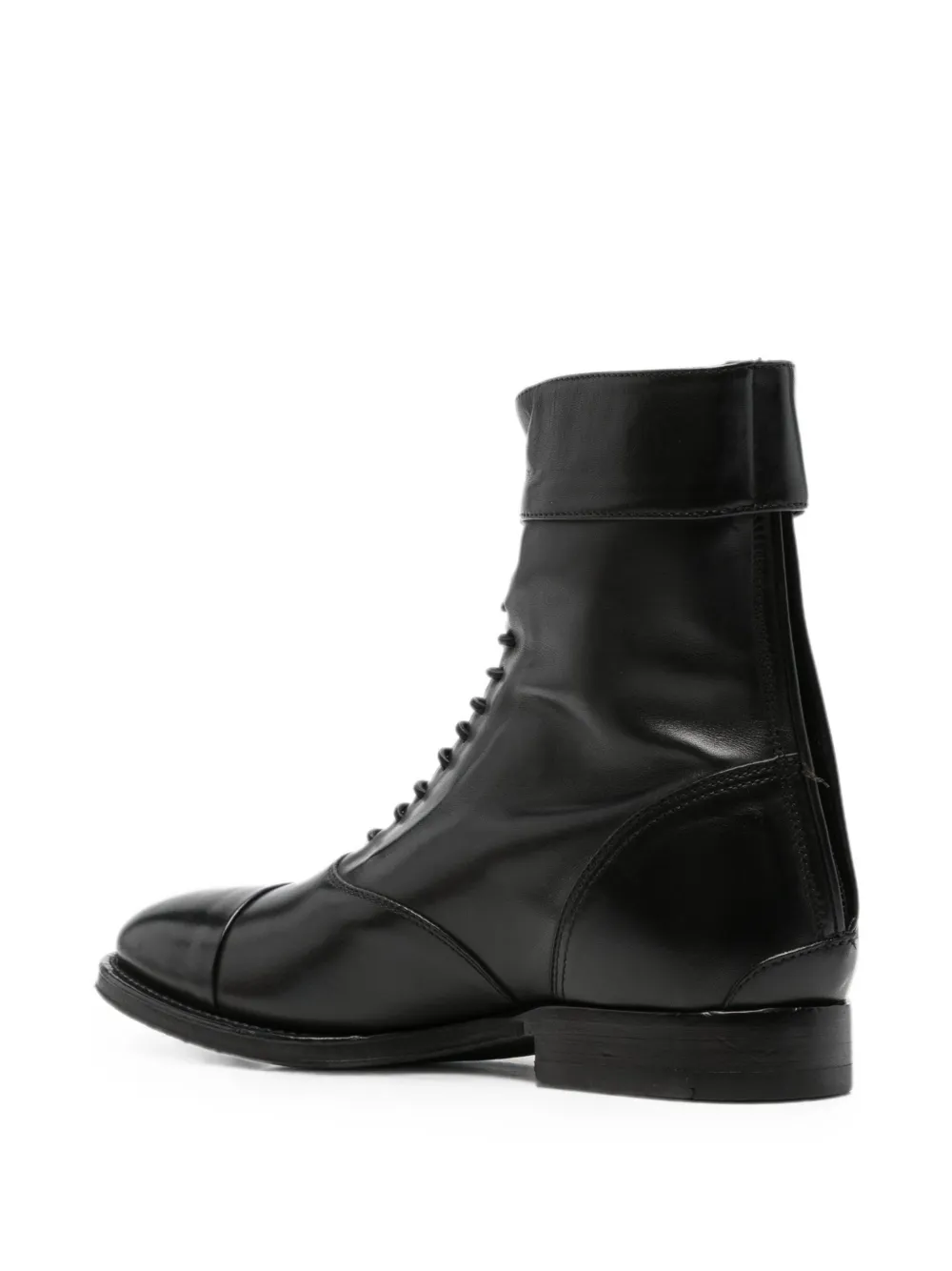 Alberto Fasciani lace-up button-detail boots Zwart
