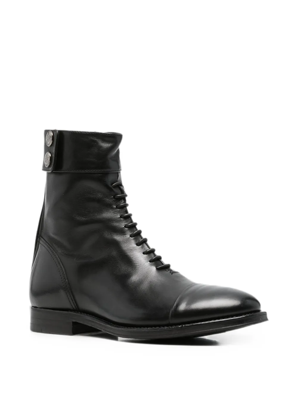 Alberto Fasciani lace-up button-detail boots Zwart