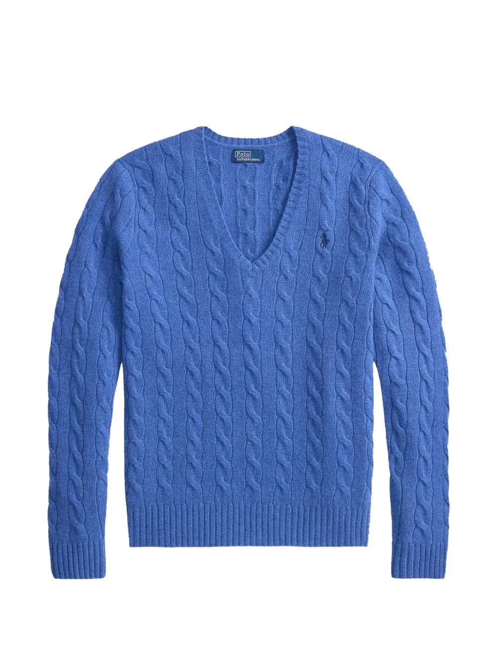 Polo Ralph Lauren cable-knit V-neck sweater - Blu