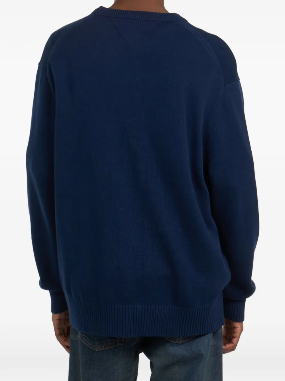 Tommy Hilfiger Flag intarsia trui Blauw