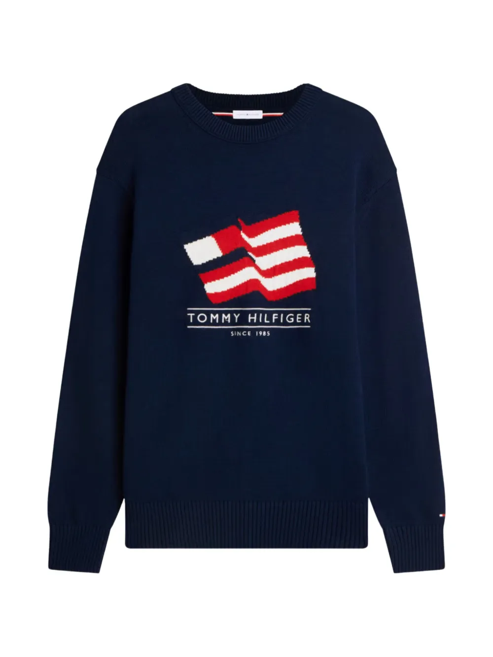 Tommy Hilfiger intarsia Flag sweater - Blau