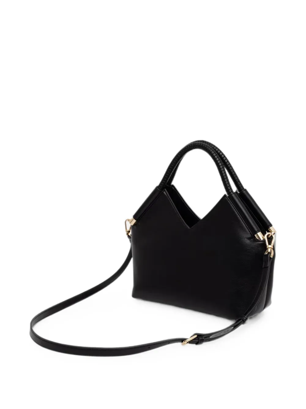 TWINSET Shopper met logoplakkaat Zwart