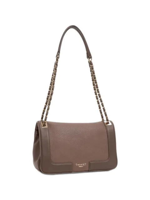 TWINSET pebbled chain-link shoulder bag