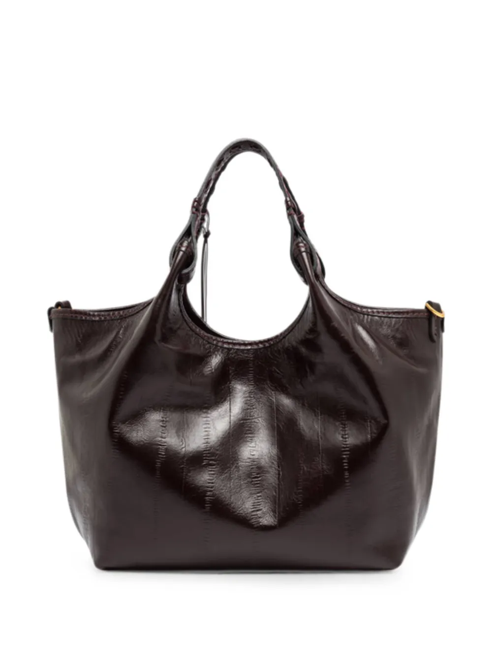 GIANNI CHIARINI Dua shopper met geribbelde structuur Bruin