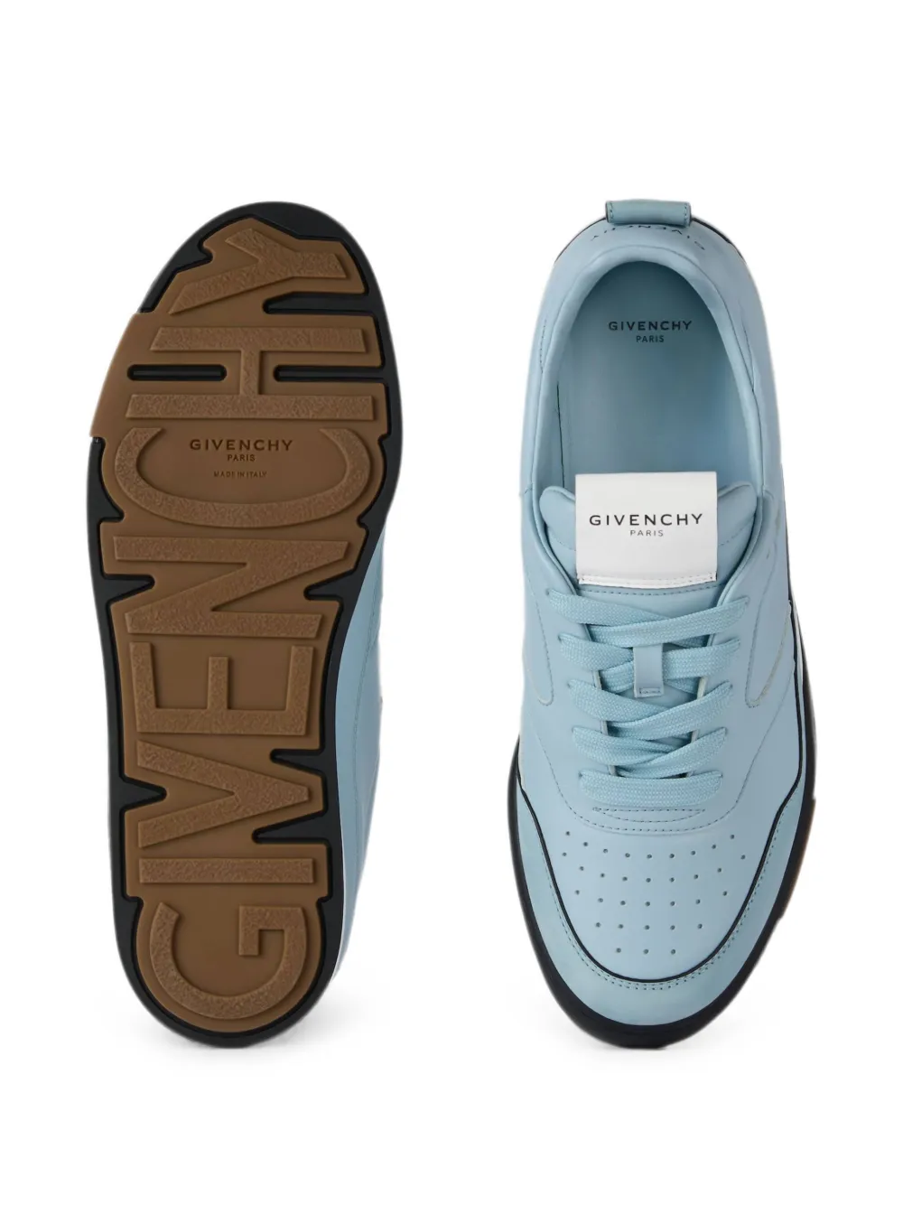 Givenchy Yard leather panelled sneakers Blauw